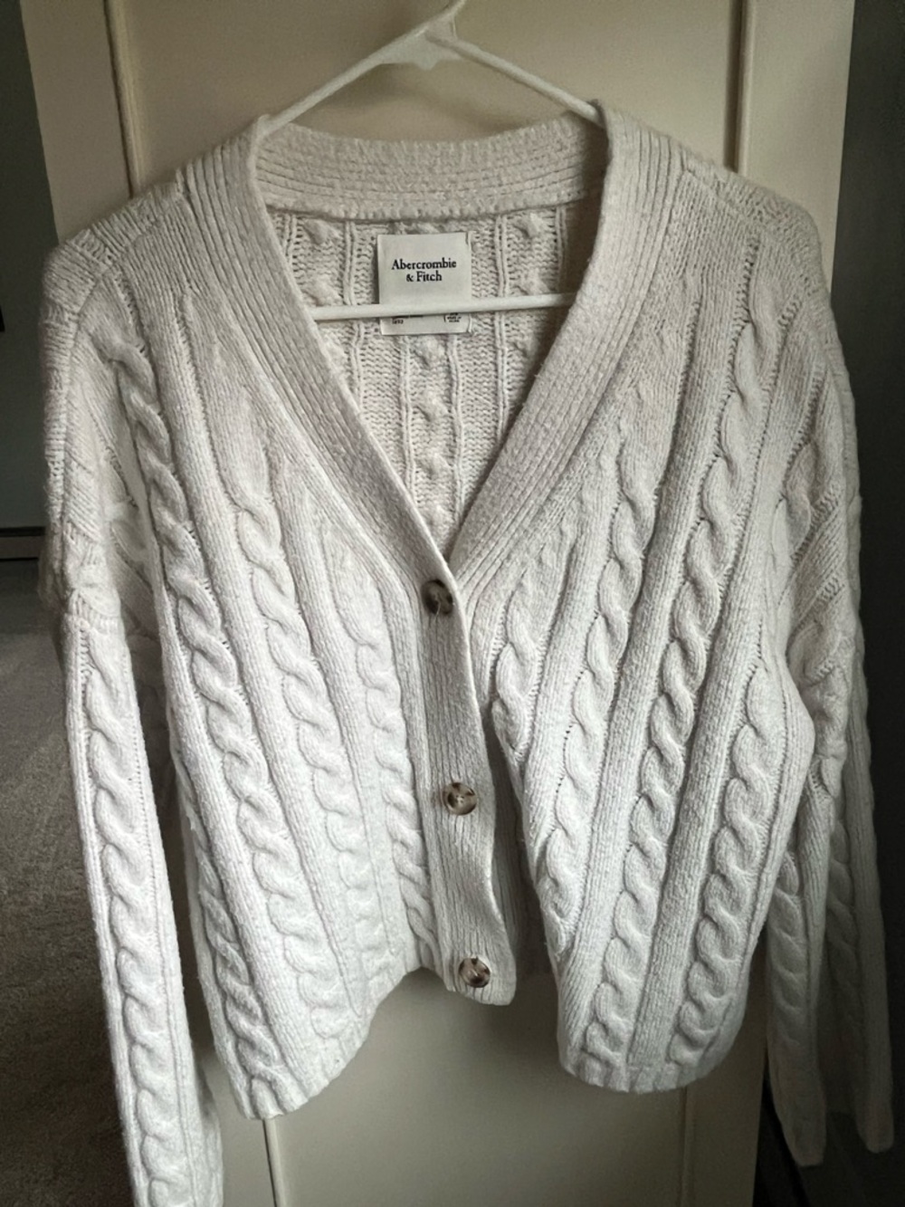 Abercrombie & Fitch Cable-Knit Button Cardigan